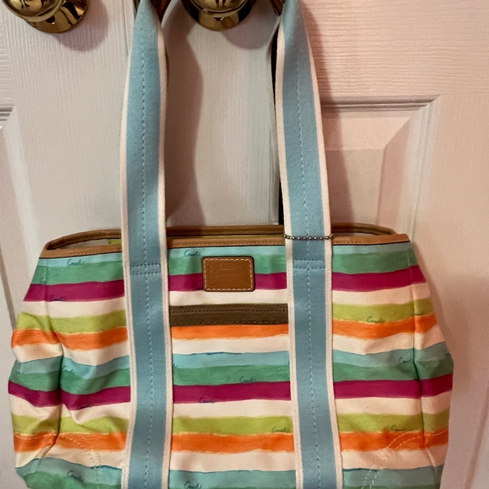 Coach Vintage Fabric Multi-Color Purse